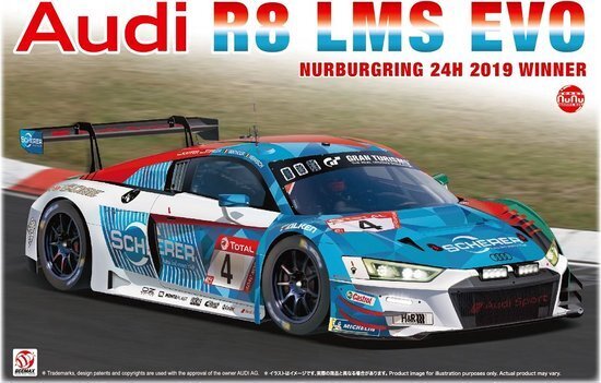 NuNu 24026 1/24 Audi R8 LMS EVO 24hNurburgring 2019 Winner - Hobby City NZ (8967470481645)