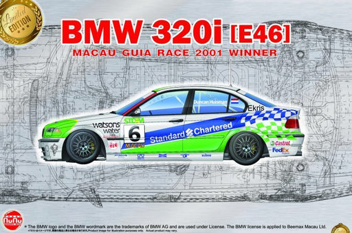 NuNu 24041 1/24 BMW 320i E46 2001 Macau Gear Race Winner - Hobby City NZ (8967470776557)
