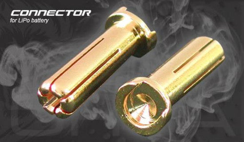 Orca OC502001 5mm Male Bullet Plug 5x16mm 2pcs Gold - Hobby City NZ (8347093532909)