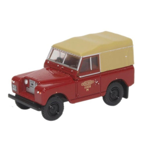 Oxford 76LR2S002 1/76 Land Rover Series II SWB Canvas - British Rail (8971077353709)