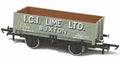 Oxford OX-OR76MW5005 1/76 Mineral Wagon, 5 Plank, ICI (Lime) Ltd (8867981230317)