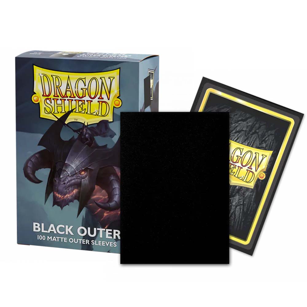 Dragon Shield Outer Sleeves Matte Black Sleeves (100)