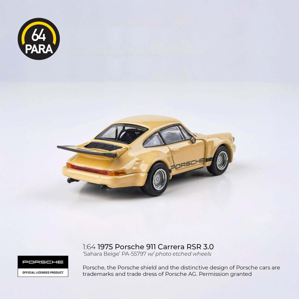 Para64 PA-55797 Porsche 911 Carrera RSR 3.0 Sahara Beige Diecast Model Car