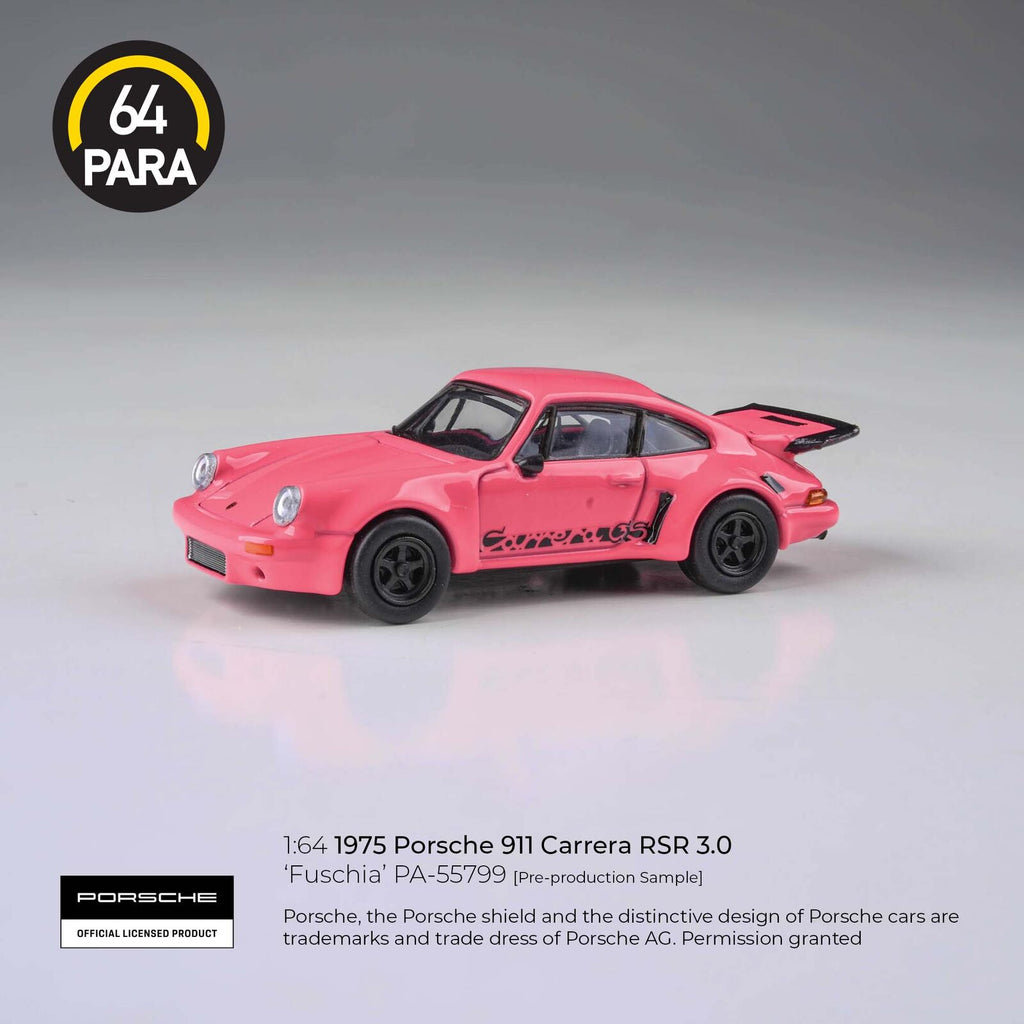 Para64 PA-55799 1974 Porsche 911 Carrera RSR 3.0 Fuschia LHD Diecast Model Car
