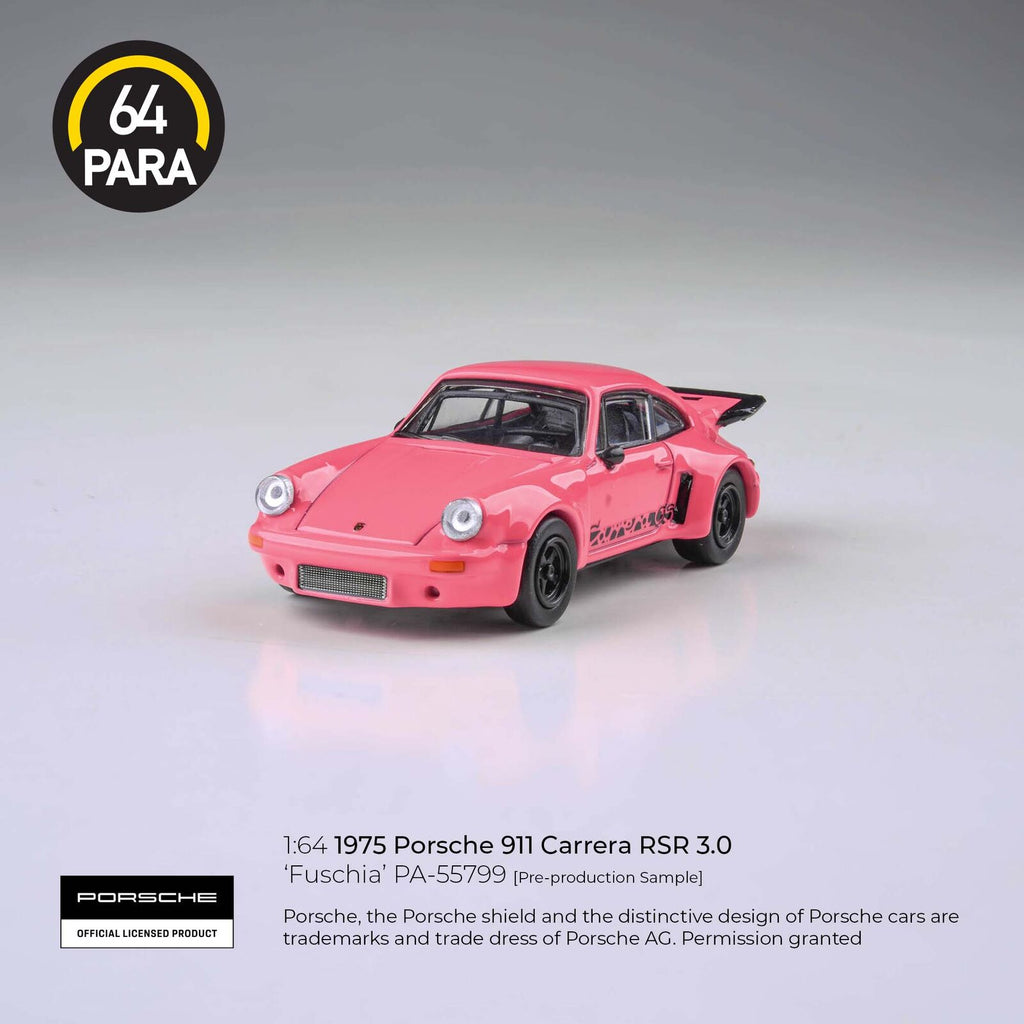 Para64 PA-55799 1974 Porsche 911 Carrera RSR 3.0 Fuschia LHD Diecast Model Car