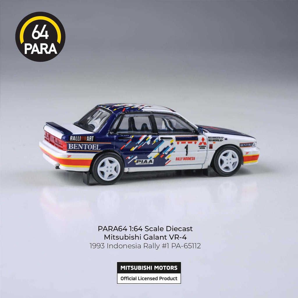 Para64 PA-65112 Mitsubishi Galant VR-4 1993 Indonesia Rally RHD Diecast Model Car