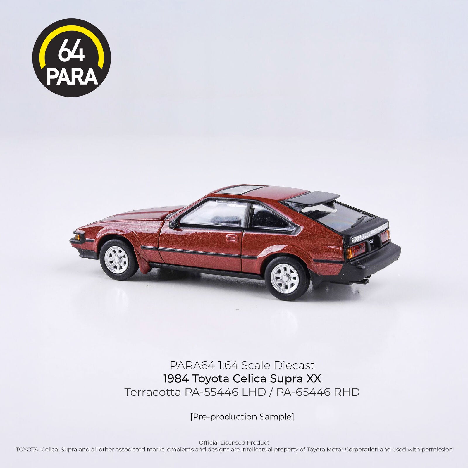 Para64 PA-65446 1984 Toyota A60 Celica XX / Celica Supra Terracotta RHD Diecast Model Car
