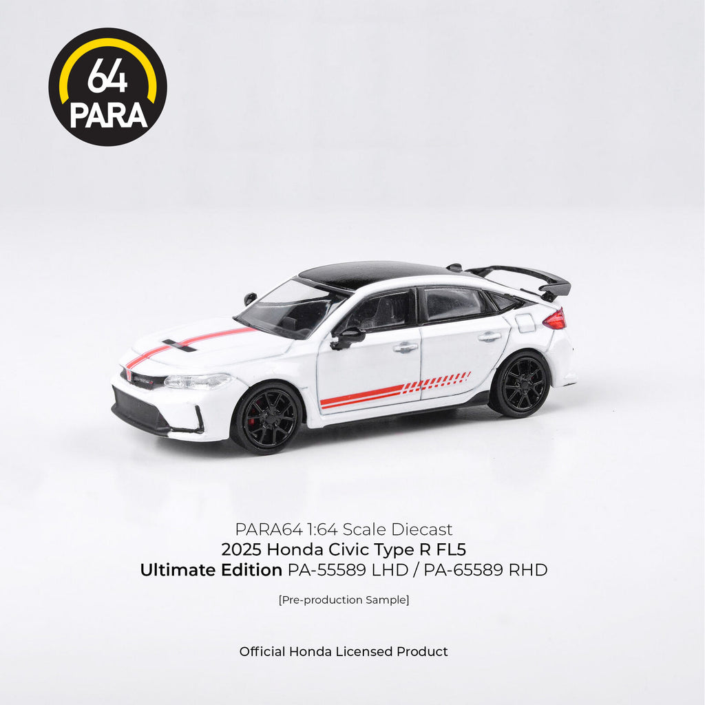 Para64 PA-65589 2025 Honda Civic Type R Ultimate Edition RHD Diecast Model Car