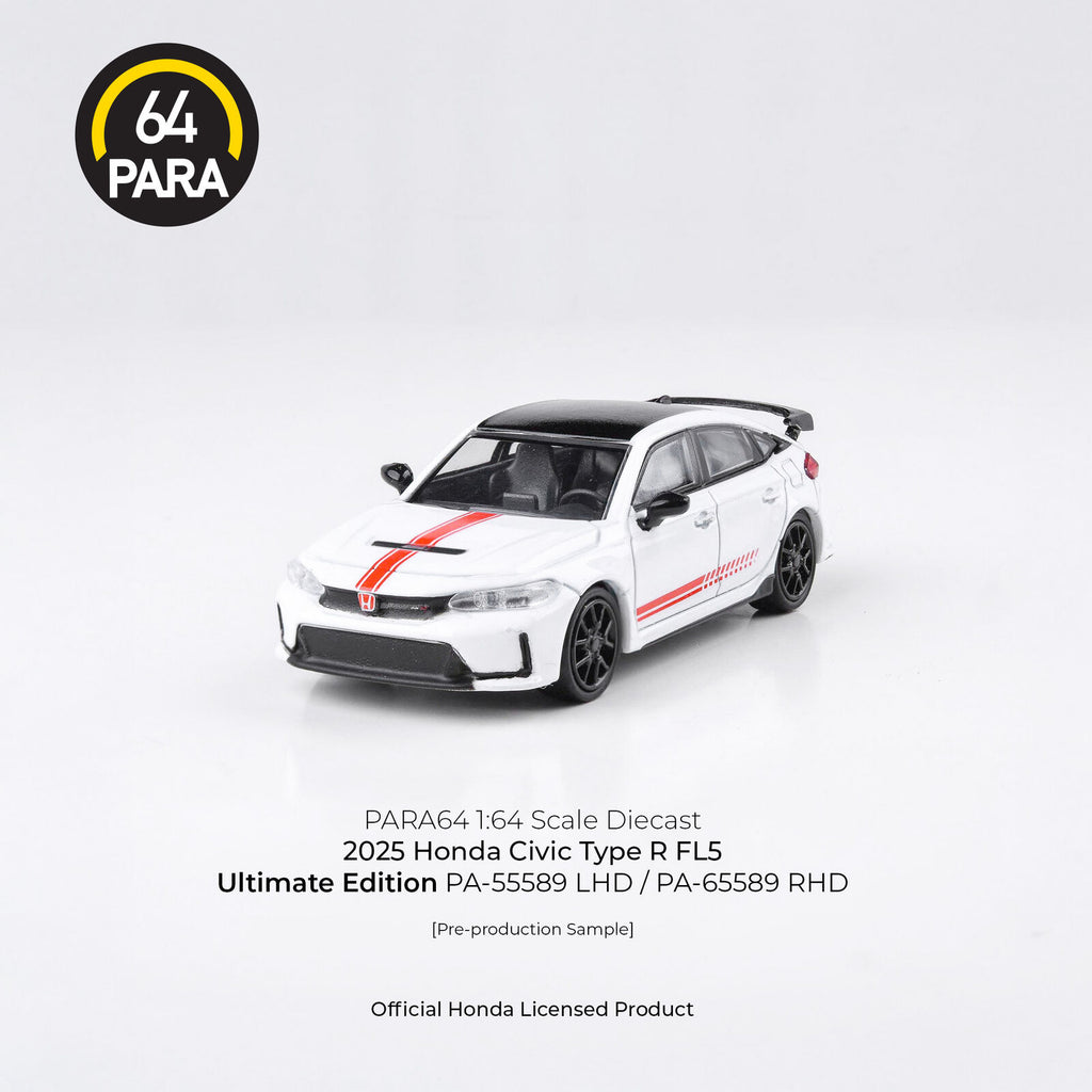 Para64 PA-65589 2025 Honda Civic Type R Ultimate Edition RHD Diecast Model Car