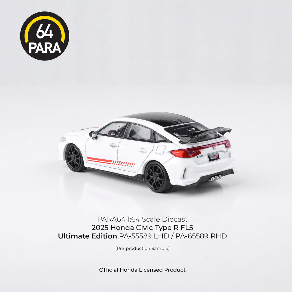 Para64 PA-65589 2025 Honda Civic Type R Ultimate Edition RHD Diecast Model Car