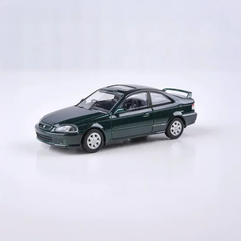 Para64 PA-65625 1999 Honda Civic EM1 Clover Green Pearl RHD Diecast Model Car