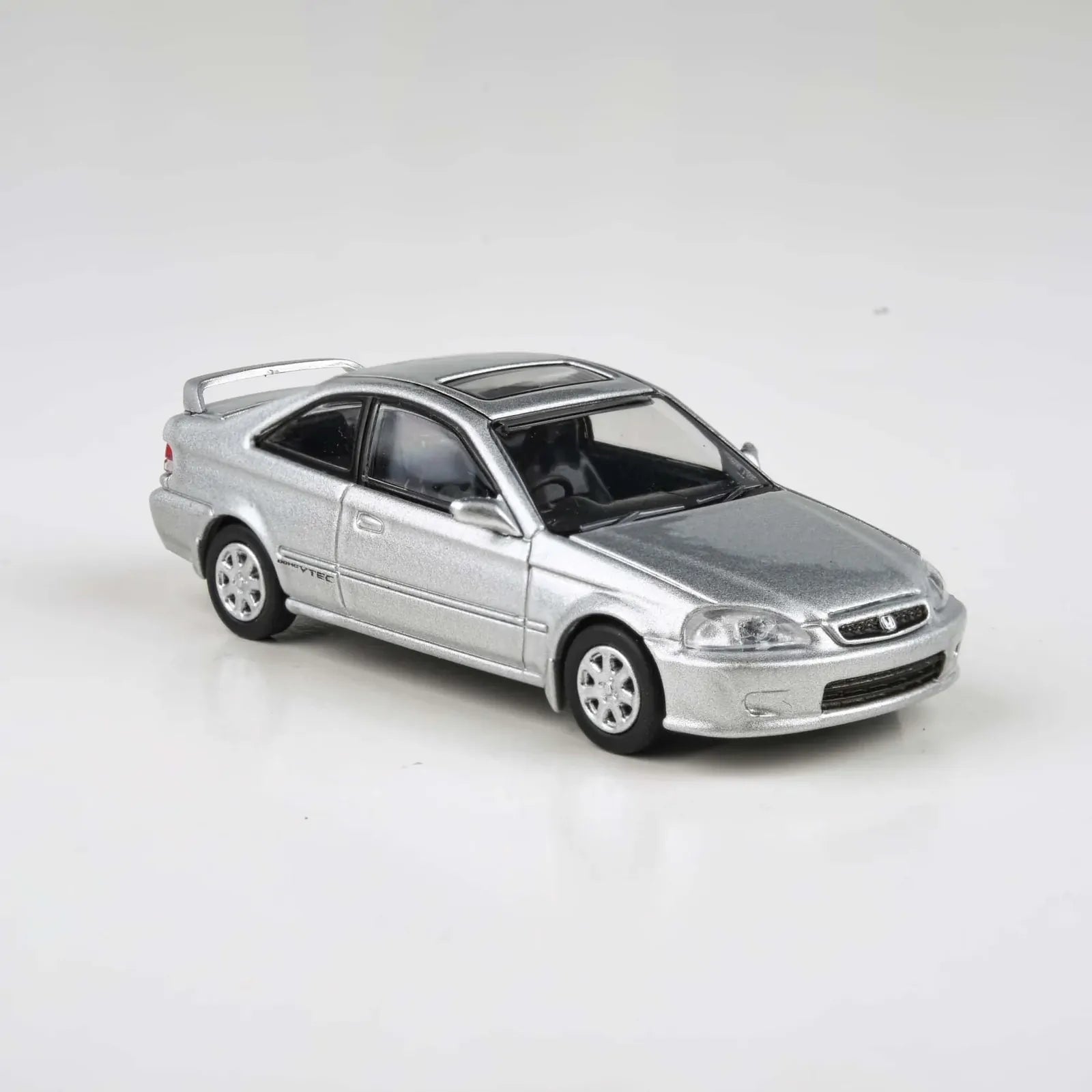 Para64 PA-65626 1999 Honda Civic EM1 Vogue Silver Metallic with Wing Diecast Model Car