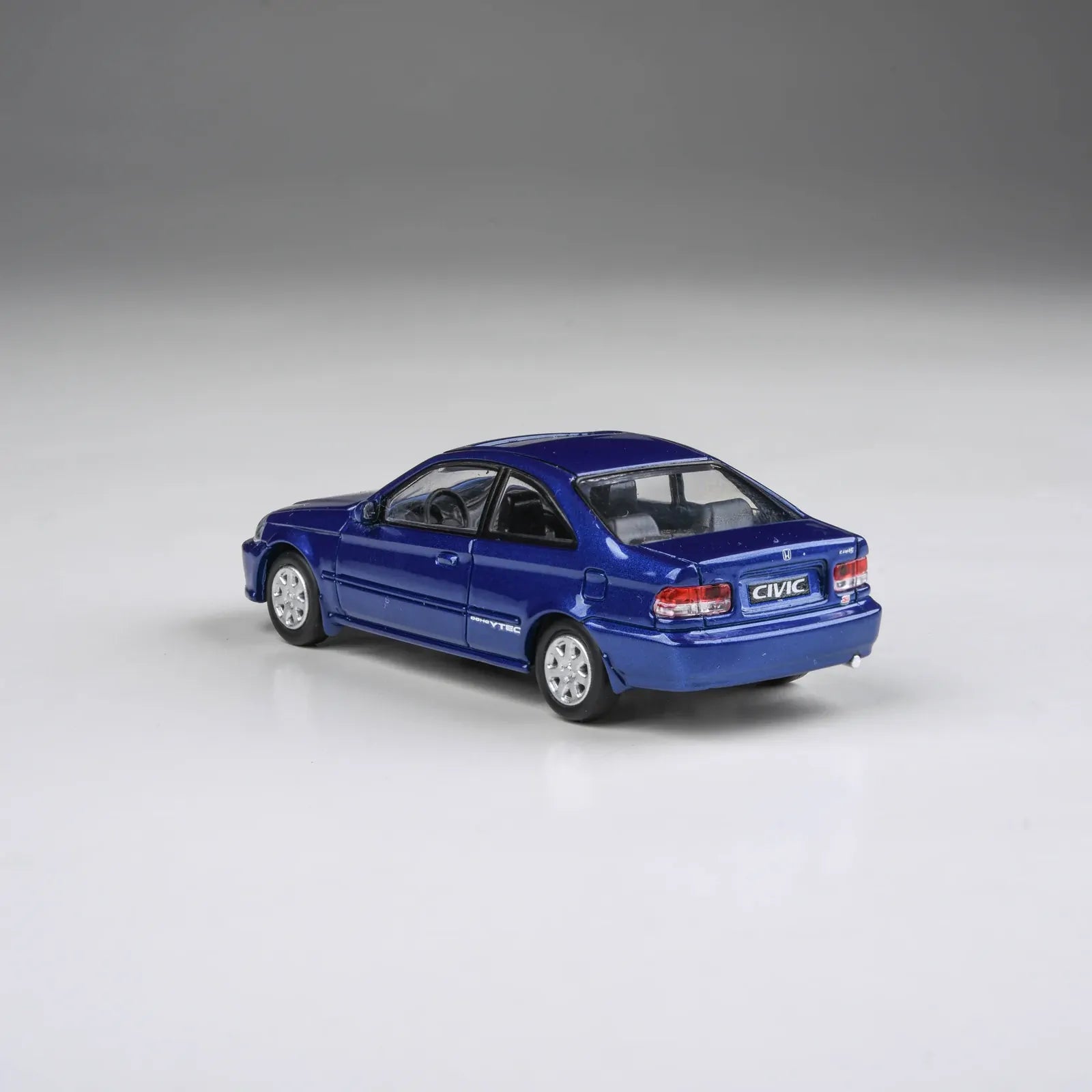 Para64 PA-65629 1999 Honda Civic EM1 Electron Blue Pearl Wingless Right Hand Drive Diecast Model Car