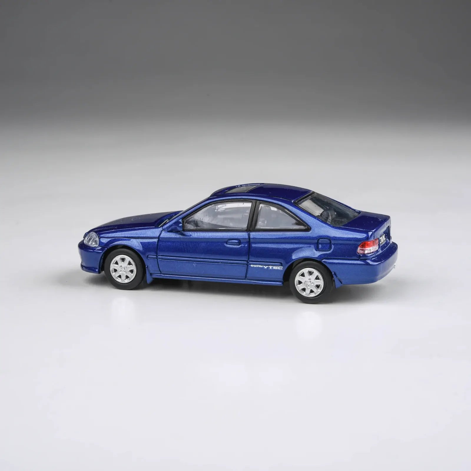 Para64 PA-65629 1999 Honda Civic EM1 Electron Blue Pearl Wingless Right Hand Drive Diecast Model Car