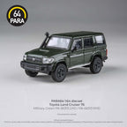 Para64 PA-66313 2014 Toyota Landcruiser LC76 Military Green RHD Diecast Model Car