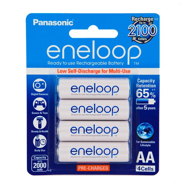 Panasonic Eneloop Rechargeable AA 4 Pack
