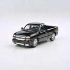 Para64 PB-55831 2006 Chevrolet Silverado Single Cab Onyx Black Diecast Model Car