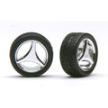 Pegasus Hobbies 1210 1/24 3 Spoke Rims w/Tires Chrm (8950432465133)
