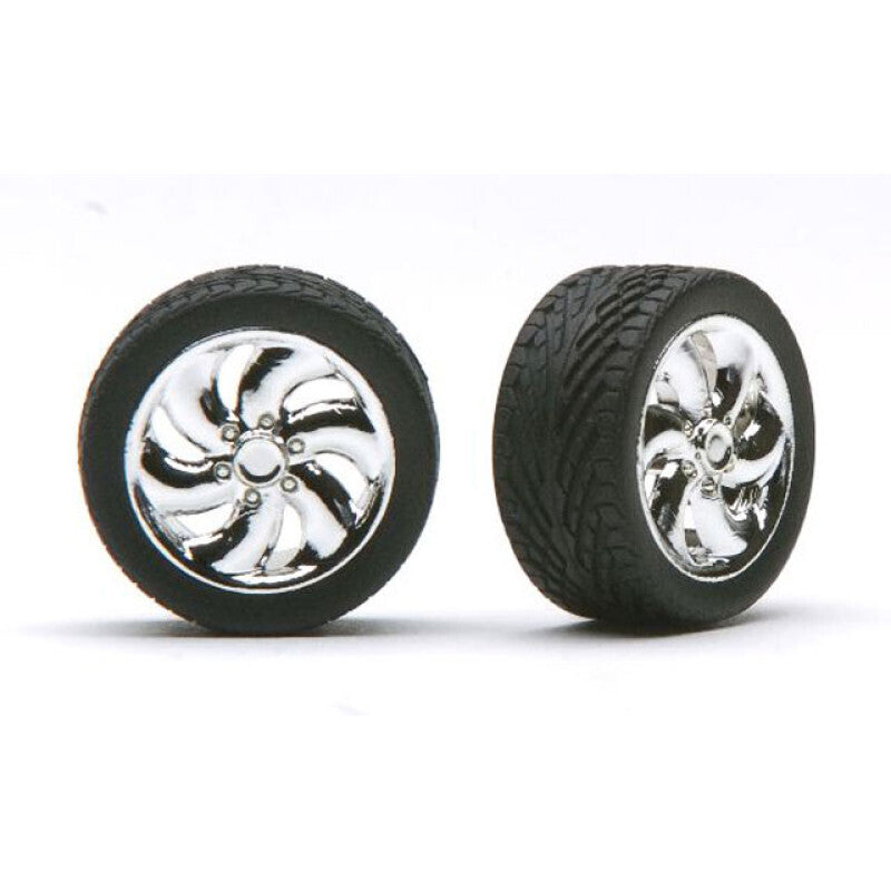 Pegasus Hobbies 1218 1/24 Cyclones Rims/Ty Chrome - Hobby City NZ (8950432563437)