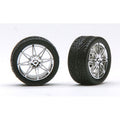 Pegasus Hobbies 1/24 Diamantes Rims W/Tires Chrome for Scale Models