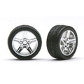 Pegasus Hobbies 1/24 Iroks Rims W/Tires Chrome for Scale Models