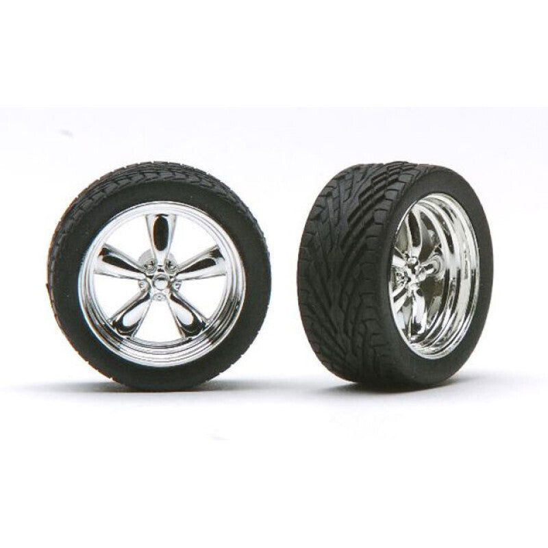Pegasus Hobbies 1274 1/24 Ts Rims W/Tires Chrome for Scale Models - Hobby City NZ