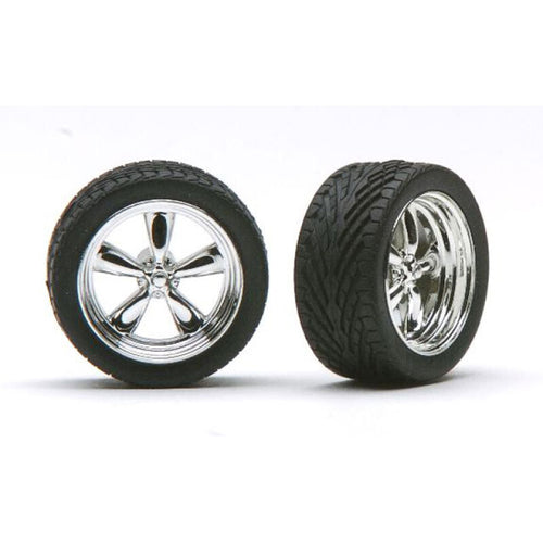 Pegasus Hobbies 1274 1/24 Ts Rims W/Tires Chrome for Scale Models - Hobby City NZ