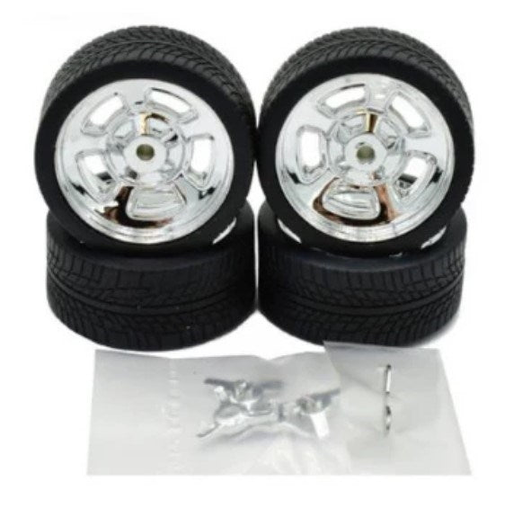 Pegasus Hobbies 1279 1/24 'Schueys' Rims w/Tyres Ch (8191639093485)