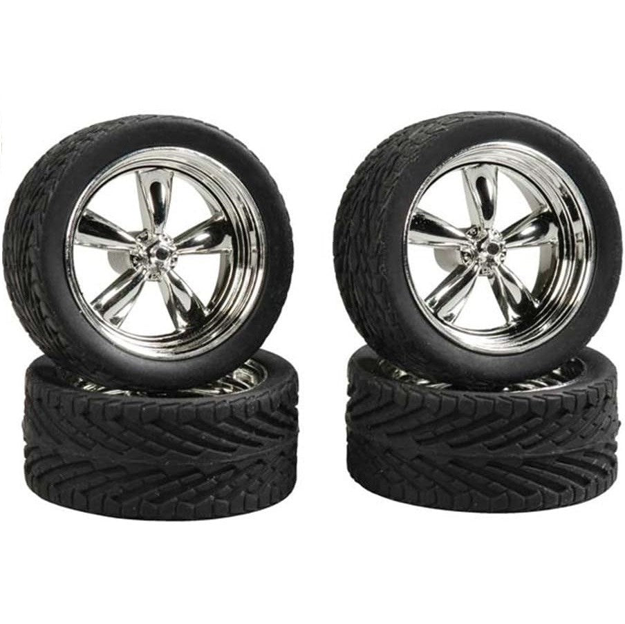 Pegasus Hobbies 1/24 23" TS Rims w/Tyres Chrom
