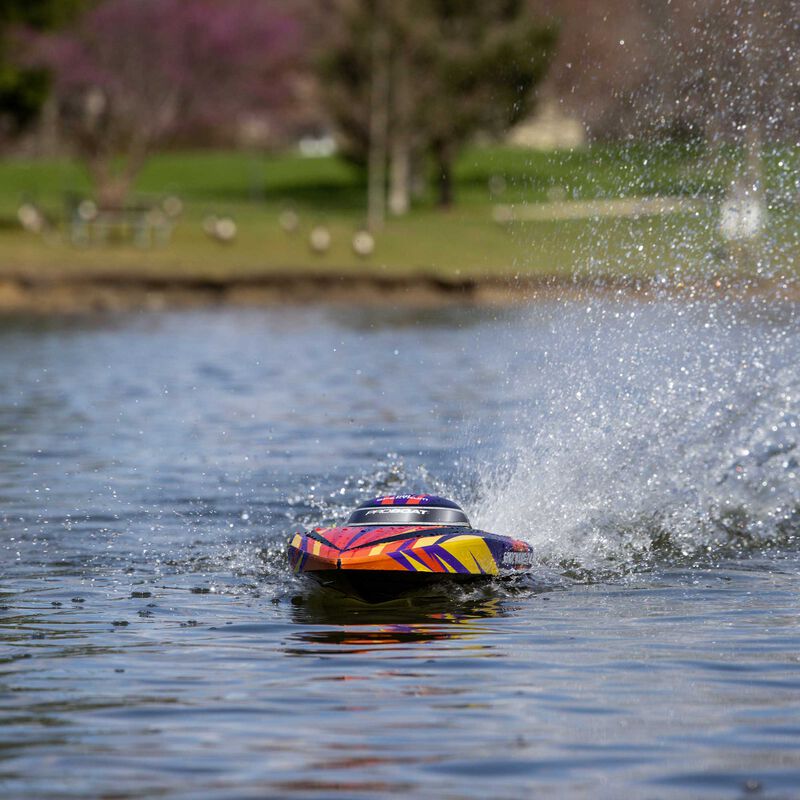 Pro Boat PRB-1992T1 Sonicwake 24 Inch Self-Righting Brushless Deep-V RTR (Battery & Charger Included), Red - Hobby City NZ