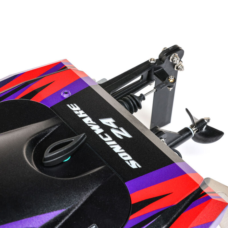 Pro Boat PRB-1992T1 Sonicwake 24 Inch Self-Righting Brushless Deep-V RTR (Battery & Charger Included), Red (9250508669165)