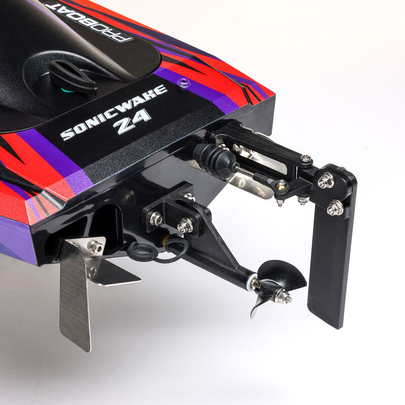 Pro Boat PRB-1992T1 Sonicwake 24 Inch Self-Righting Brushless Deep-V RTR (Battery & Charger Included), Red (9250508669165)