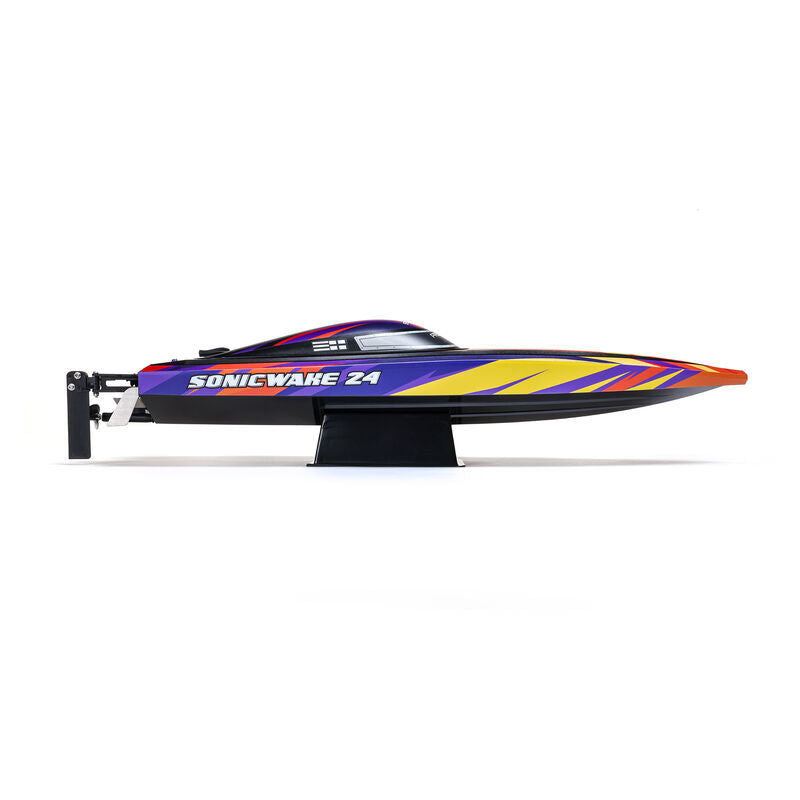 Pro Boat PRB-1992T1 Sonicwake 24 Inch Self-Righting Brushless Deep-V RTR (Battery & Charger Included), Red (9250508669165)