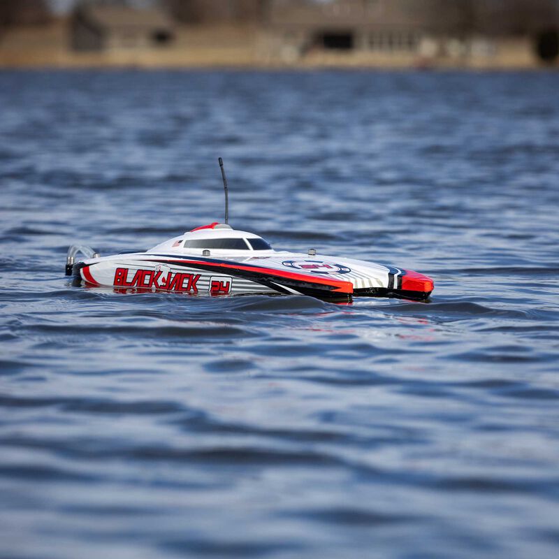 Pro Boat Blackjack 24" V2 Catamaran Brushless: RTR, Vegas Offshore (22)