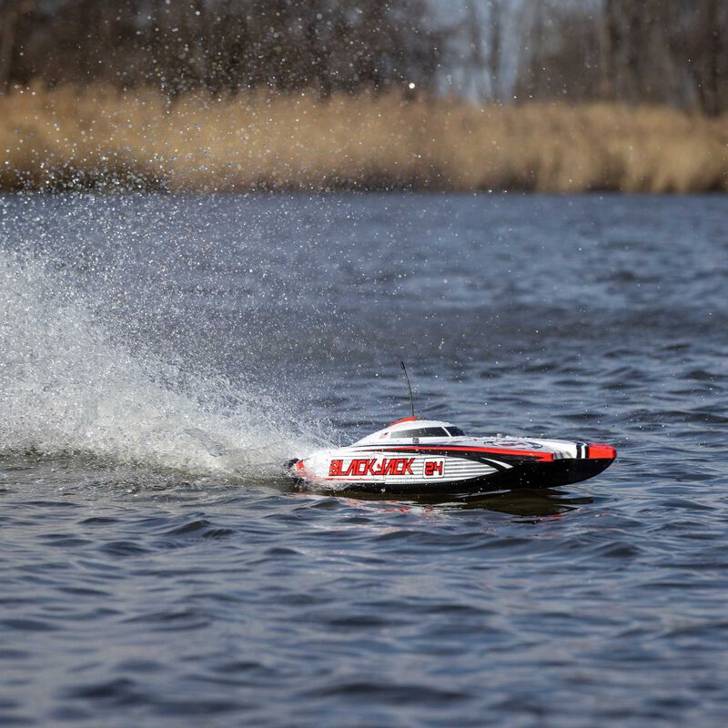 Pro Boat Blackjack 24" V2 Catamaran Brushless: RTR, Vegas Offshore (23)