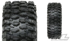 Pro-Line Hyrax 1.9 G8 MTD Impulse Black/Silver Assembled RC Wheel & Tyre Set (2)