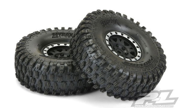 Pro-Line PRO1012813 Hyrax 1.9 G8 MTD Impulse Blk/Slvr Wheels F/R (2) (8347876655341)