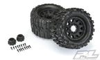 Pro-Line Trencher HP 3.8in Belted MTD Raid 8x32 17mm MT F/R RC Wheel & Tyre Set (3)