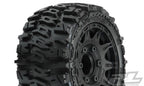 Pro-Line Trencher LP 2.8in Mounted Raid Black 6x30 F/R RC Wheel & Tyre Set