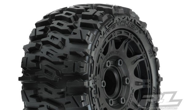 Pro-Line PRO1015910 Trencher LP 2.8" MTD Raid Black 6x30 F/R (8324314693869)