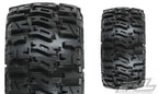Pro-Line Trencher LP 2.8in Mounted Raid Black 6x30 F/R RC Wheel & Tyre Set (2)