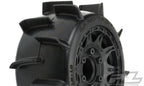 Pro-Line Sand Paw LP 2.8in MTD Raid Black 6x30 F/R RC Wheel & Tyre Set