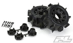 Pro-Line Sand Paw LP 2.8in MTD Raid Black 6x30 F/R RC Wheel & Tyre Set (3)