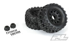Pro-Line Badlands MX38 HP 3.8in Belted Mounted Raid 8x32 17mm F/R RC Wheel & Tyre Set (3)