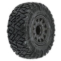 Pro-Line Icon SC 2.2"/3.0" M2 Assembled Glued Black RC Wheel & Tyre Set