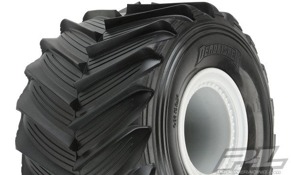 Pro-Line PRO1018715 Demolisher 2.6"/3.5" MTD Gray Whls LMT F/R SRP (8820327448813)