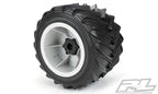 Pro-Line Demolisher 2.6"/3.5in Mounted Grey LMT F/R RC Wheel & Tyre Set (3)