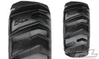 Pro-Line Dumont 3.8in Paddle Mounted on Raid Black 17mm F/R RC Wheel & Tyre Set (2)