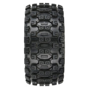 Proline PRO1019811 1/6 Badlands MX57 Front/Rear 5.7â€ Tires Mounted on Raid 8x48 Removable 24mm Hex Wheels (2): Black - Hobby City NZ (8347855356141)