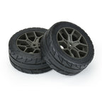 Pro-Line 1/8 Vector S3 F/R 35/85 2.4in Belted Mounted 14mm Grey RC Wheel & Tyre Set (2)